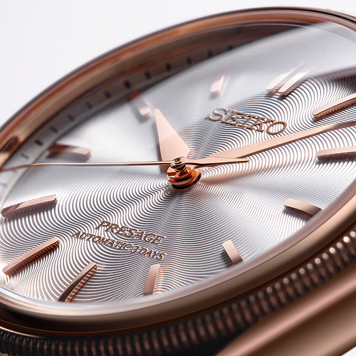 Close-up of the Seiko Presage HCC008 dial texture